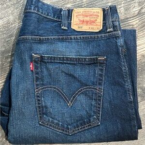 Levi's 569 Loose Straight Fit Dark Jeans